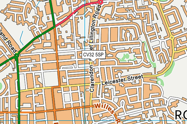 CV32 5SP map - OS VectorMap District (Ordnance Survey)