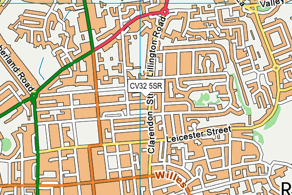 CV32 5SR map - OS VectorMap District (Ordnance Survey)