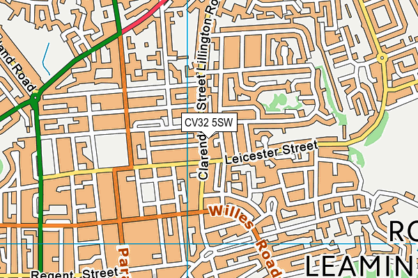 CV32 5SW map - OS VectorMap District (Ordnance Survey)