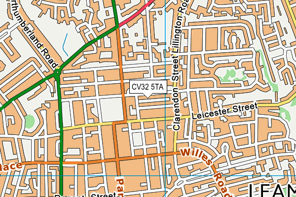CV32 5TA map - OS VectorMap District (Ordnance Survey)