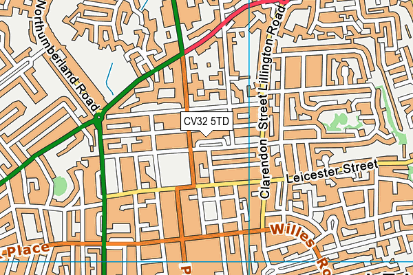 CV32 5TD map - OS VectorMap District (Ordnance Survey)