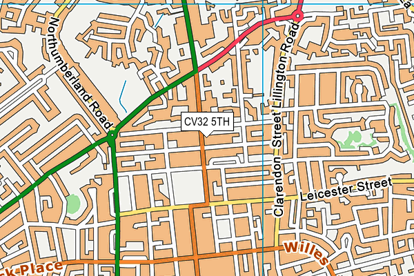 CV32 5TH map - OS VectorMap District (Ordnance Survey)