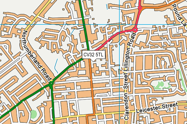 CV32 5TL map - OS VectorMap District (Ordnance Survey)