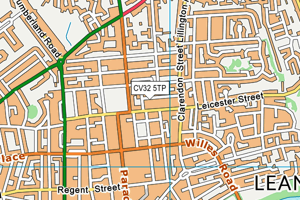CV32 5TP map - OS VectorMap District (Ordnance Survey)
