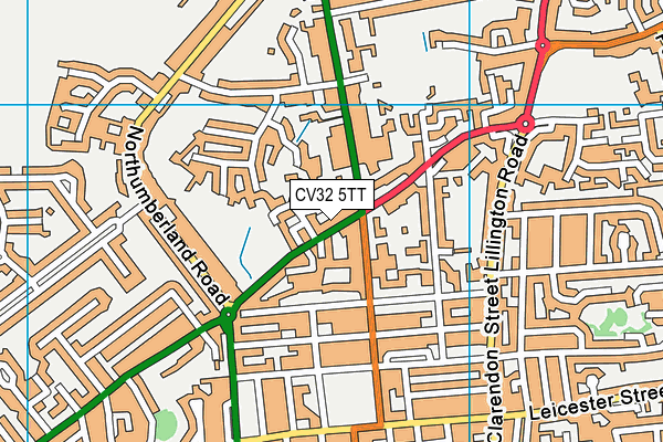 CV32 5TT map - OS VectorMap District (Ordnance Survey)