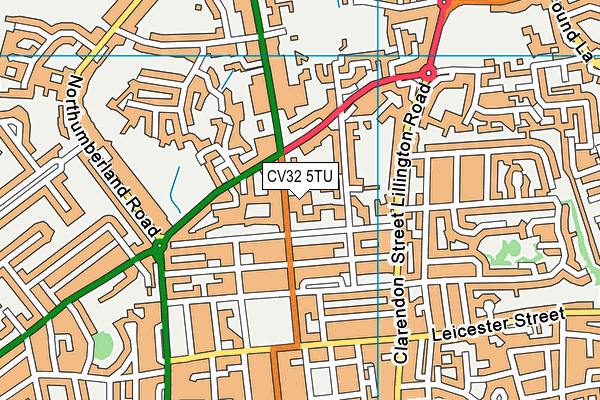 CV32 5TU map - OS VectorMap District (Ordnance Survey)