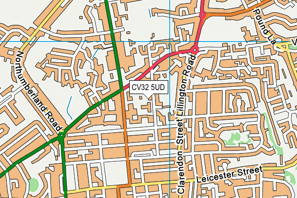 CV32 5UD map - OS VectorMap District (Ordnance Survey)