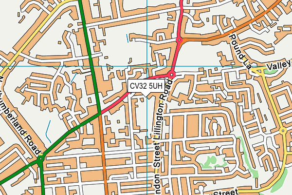 CV32 5UH map - OS VectorMap District (Ordnance Survey)