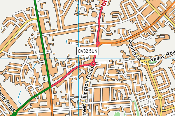CV32 5UN map - OS VectorMap District (Ordnance Survey)