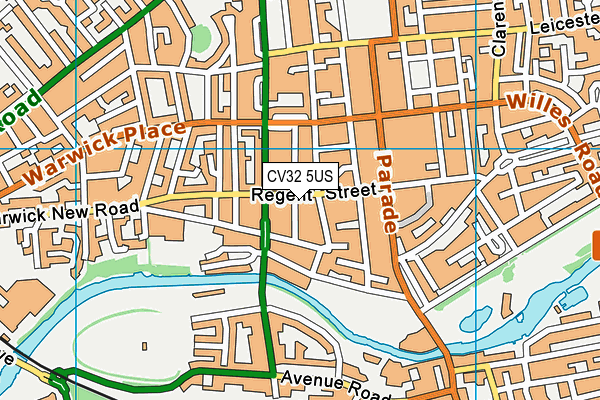 CV32 5US map - OS VectorMap District (Ordnance Survey)