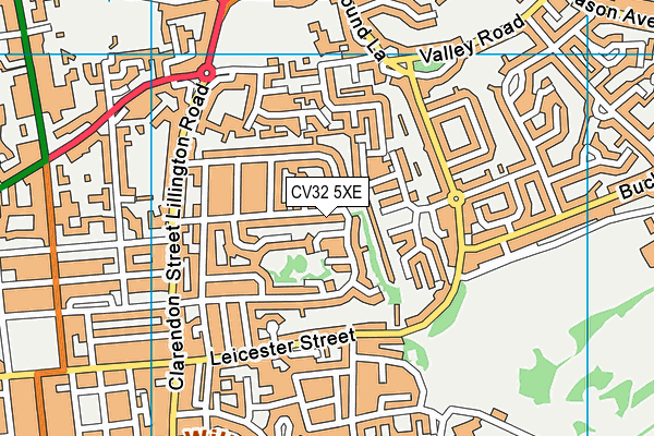 CV32 5XE map - OS VectorMap District (Ordnance Survey)