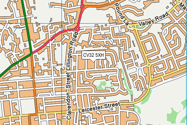 CV32 5XH map - OS VectorMap District (Ordnance Survey)