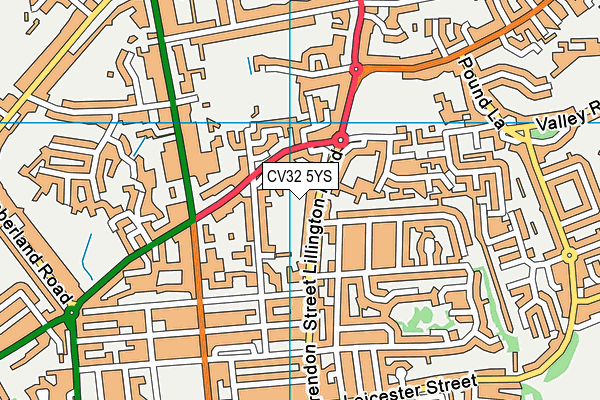 CV32 5YS map - OS VectorMap District (Ordnance Survey)