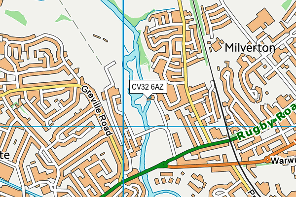 CV32 6AZ map - OS VectorMap District (Ordnance Survey)