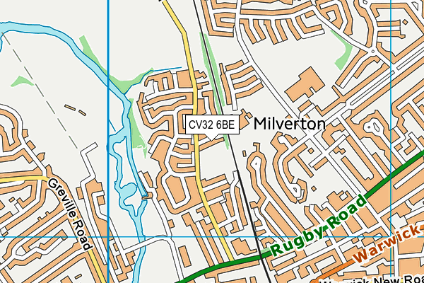 CV32 6BE map - OS VectorMap District (Ordnance Survey)
