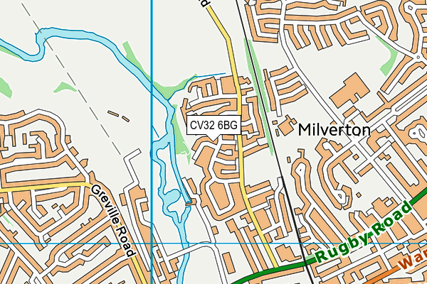 CV32 6BG map - OS VectorMap District (Ordnance Survey)