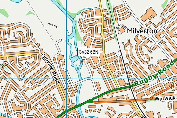 CV32 6BN map - OS VectorMap District (Ordnance Survey)