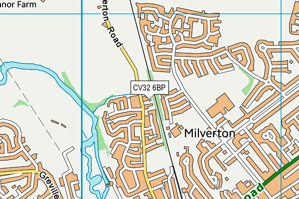 CV32 6BP map - OS VectorMap District (Ordnance Survey)