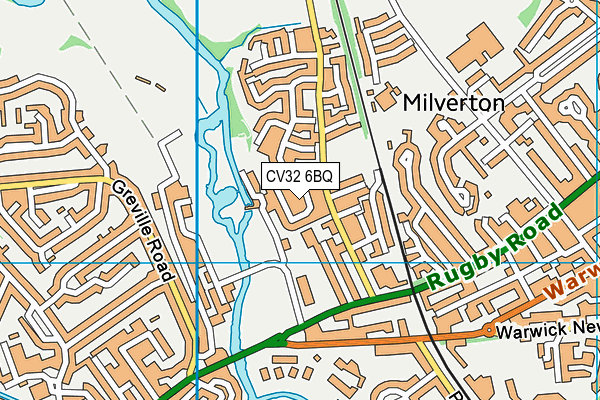 CV32 6BQ map - OS VectorMap District (Ordnance Survey)