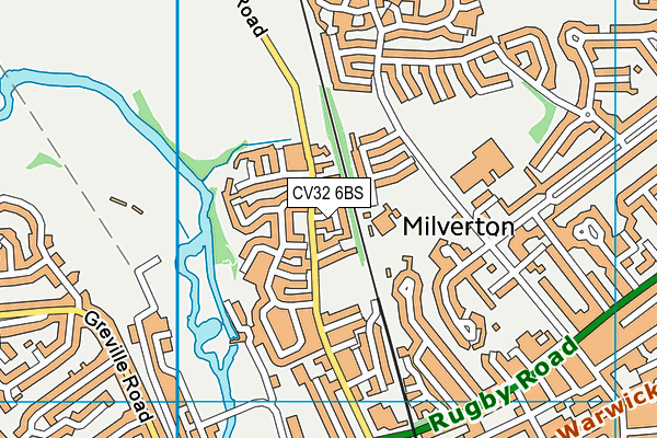 CV32 6BS map - OS VectorMap District (Ordnance Survey)
