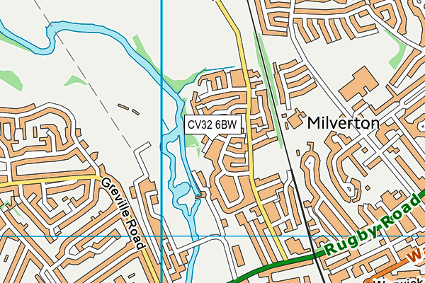 CV32 6BW map - OS VectorMap District (Ordnance Survey)