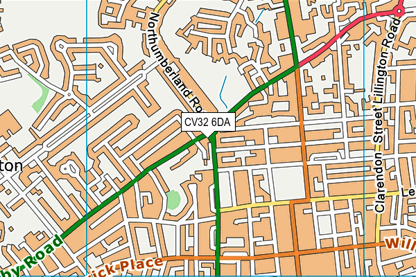CV32 6DA map - OS VectorMap District (Ordnance Survey)