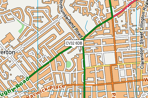 CV32 6DB map - OS VectorMap District (Ordnance Survey)