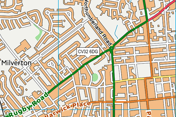 CV32 6DG map - OS VectorMap District (Ordnance Survey)