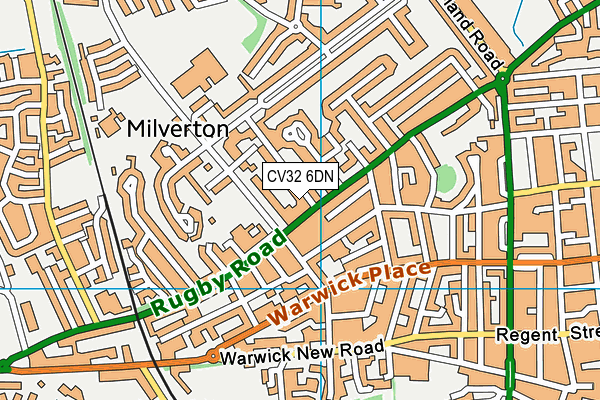 CV32 6DN map - OS VectorMap District (Ordnance Survey)