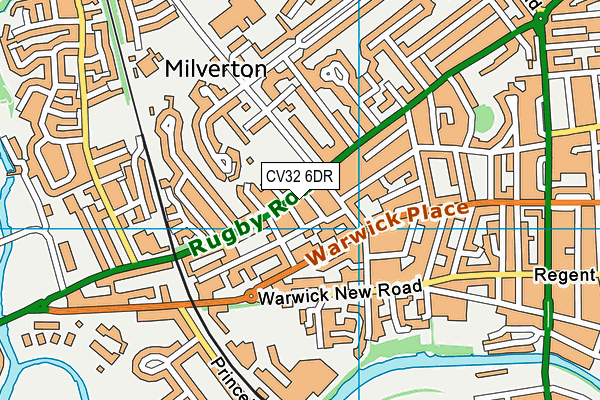CV32 6DR map - OS VectorMap District (Ordnance Survey)