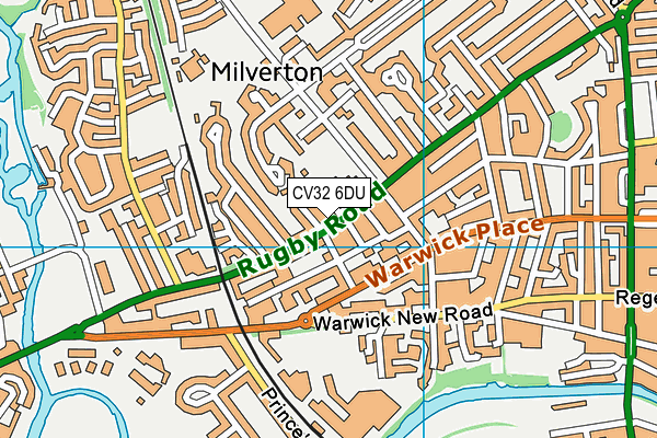 CV32 6DU map - OS VectorMap District (Ordnance Survey)