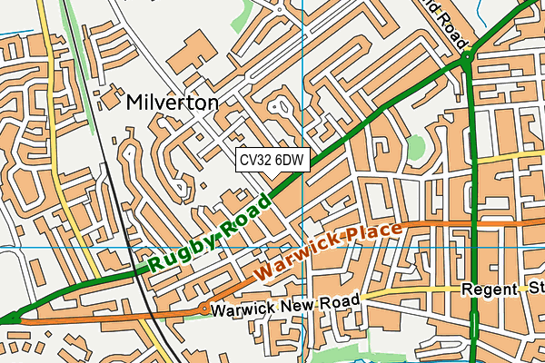 CV32 6DW map - OS VectorMap District (Ordnance Survey)