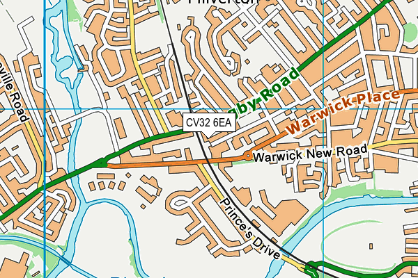 CV32 6EA map - OS VectorMap District (Ordnance Survey)