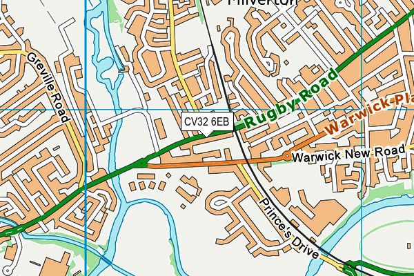 CV32 6EB map - OS VectorMap District (Ordnance Survey)