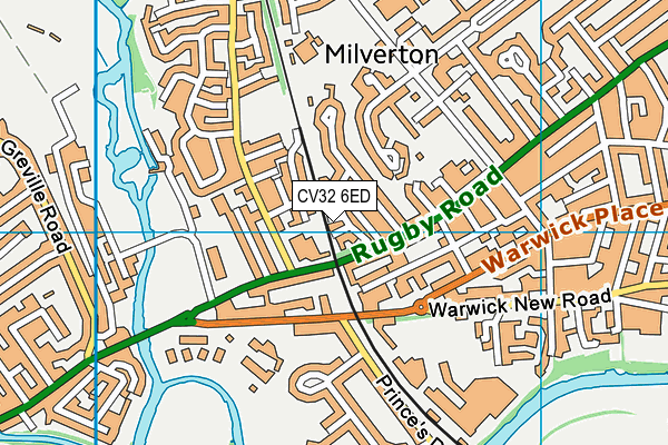 CV32 6ED map - OS VectorMap District (Ordnance Survey)
