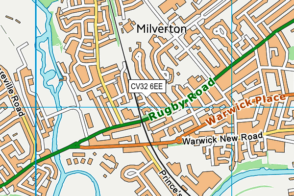 CV32 6EE map - OS VectorMap District (Ordnance Survey)