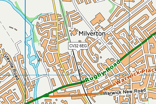 CV32 6EG map - OS VectorMap District (Ordnance Survey)
