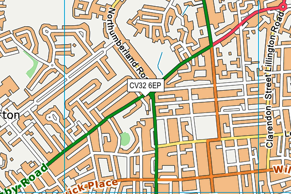 CV32 6EP map - OS VectorMap District (Ordnance Survey)