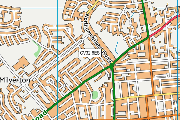 CV32 6ES map - OS VectorMap District (Ordnance Survey)