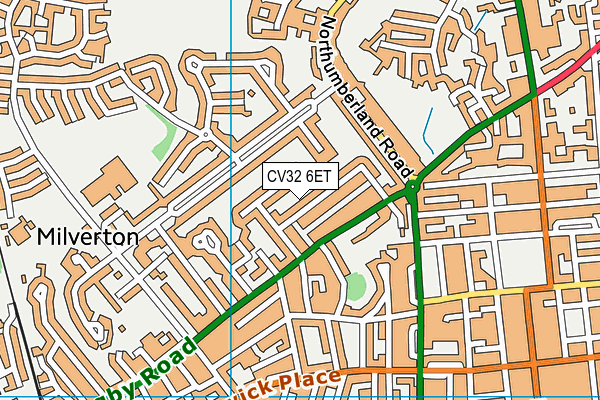CV32 6ET map - OS VectorMap District (Ordnance Survey)