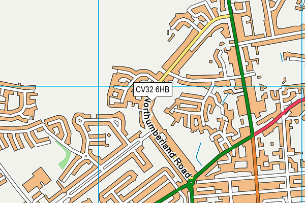 CV32 6HB map - OS VectorMap District (Ordnance Survey)