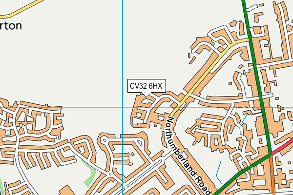 CV32 6HX map - OS VectorMap District (Ordnance Survey)