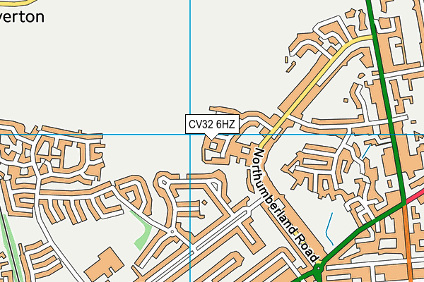 CV32 6HZ map - OS VectorMap District (Ordnance Survey)
