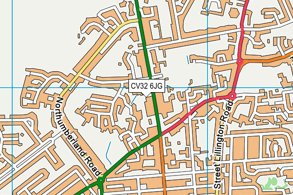 CV32 6JG map - OS VectorMap District (Ordnance Survey)
