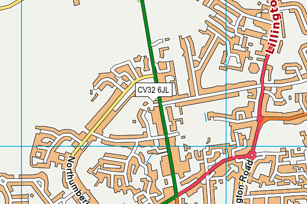 CV32 6JL map - OS VectorMap District (Ordnance Survey)