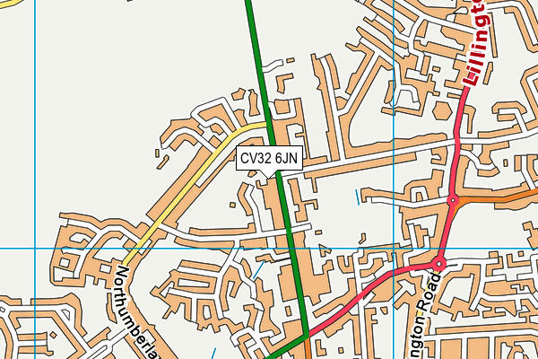 CV32 6JN map - OS VectorMap District (Ordnance Survey)