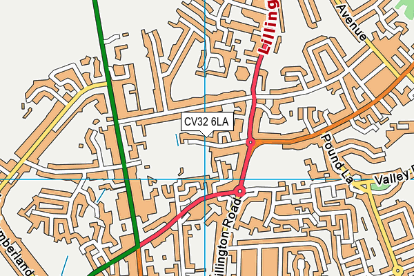 CV32 6LA map - OS VectorMap District (Ordnance Survey)