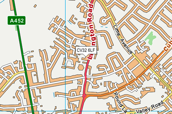 CV32 6LF map - OS VectorMap District (Ordnance Survey)