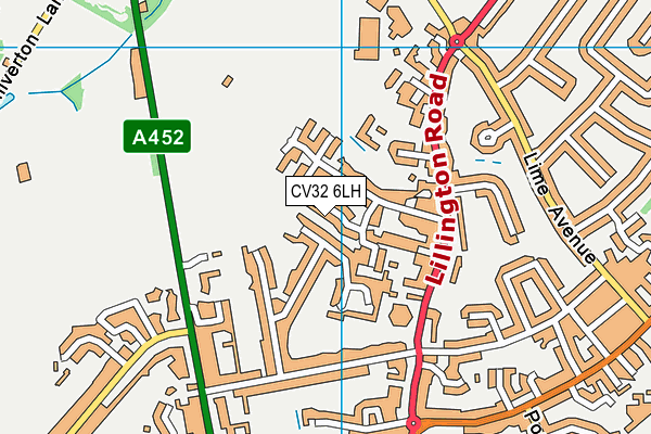 CV32 6LH map - OS VectorMap District (Ordnance Survey)