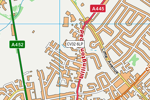 CV32 6LP map - OS VectorMap District (Ordnance Survey)
